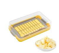 usefulbeauty Boîte de Coupe de Beurre - Boîte à découper Trancheuse à Fromage Beurrier | Boîte à trancher Le Beurre avec Couvercle en Silicone pour Une Coupe et Un Rangement faciles