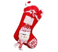 usefulbeauty Chaussettes De Noël - Sacs De Rangement en Feutre pour Bonbons - Ornement de Bas du Père Noël | pour La Cheminée Le Manteau Les Escaliers l'arbre La Maison La Ferme Le Jardin La Cour Le