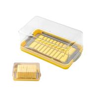 usefulbeauty Coupe-Beurre,Gardien de Beurre de Fromage | Boîte à trancher Le Beurre avec Couvercle en Silicone pour Une Coupe et Un Rangement faciles