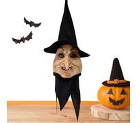 usefulbeauty Décor Sorcière - Décor Effrayant Clignotant de Sorcière - Accessoires Photo avec Effets Lumineux et Sonores pour Fête Maison Hantée Jardin Intérieur Extérieur Scène