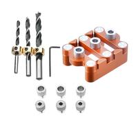 usefulbeauty Guide de Perçage pour Chevilles, Outil À Assemblages Pour Perçage Droit Du Bois, Jig De Centrage Chevilles Guide Perçage Manuel Précis Pour Professionnels Amateurs Débutants