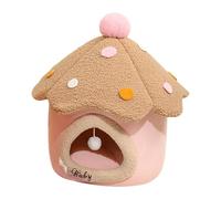 usefulbeauty Joli lit pour chat en forme de champignon, maison à champignons, maison de copropriété pour chaton, lit confortable pour animal de compagnie, nid de grotte, lit pour chat, maison pour