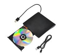 usefulbeauty Joueur de Disque pour Ordinateur Portable - Compact USB 3.0 Disque Lecteur Graveur - Lecteur de disques Externe pour PC,pour Maison, Bureau, Intérieur, Extérieur, Voyage, PC