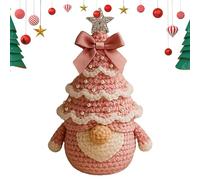 usefulbeauty Kit Crochet Noël,Kit Gnome Sapin de Noël Crochet Fait Main | Fournitures Artisanat Facile à Apprendre pour Créations à la Maison Ados Adultes Filles