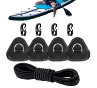 usefulbeauty Kit De Réparation Pour Bateau Gonflable | Triangles Inoxydables Étanches 4 Pièces,Kit de Réparation pour Bateau Gonflable - pour Kayak, Canoë, Surf, Dinghy, Sports Nautiques et Voyages en