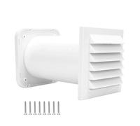 usefulbeauty Kit De Ventilation Traversée Murale,Set Extraction Admission Traversant Mur - Bouche d'admission d'air - Pour La Maison, La Salle De Bain, Cuisine, Buanderie, Garage, Sous-sol, Grenier Et