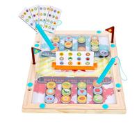 usefulbeauty Labyrinthe Magnétique Couleurs et Comptage - Jouet en Bois d'Association - Jeu d'Association Portable - pour Maison École Salle de Jeux Garçons Filles Famille Activités de Groupe