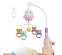 usefulbeauty Mobile de lit pour lit à barreaux | Mobile amovible pour berceau et berceau | Hochet jouet pour berceau, aide au sommeil pour chambre et salon, pour les filles, sur la table de chevet