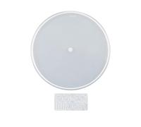 usefulbeauty Moule Silicone Resine Epoxy Kit Horloge - Kit De Moulage avec Cadran Romain Arabe avec Mécanisme Horloge Murale Ronde en Résine Époxy pour Montre