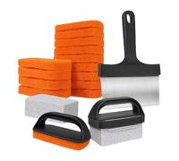 usefulbeauty Nettoyant Pour Plaques Lisses - Tampons Multifonctionnels Nettoyage Grille,Outil De Détachage, Raclette De Nettoyage Pour Plancha - Cuisine Extérieure