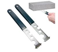 usefulbeauty Outil d'Enlèvement de Pavés 2 Pièces | Extracteur de Briquetage à Manche - Releveur Manuel pour Allée Plinthe Trottoir Jardin Terrasse Fissure Pelouse