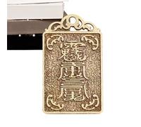 usefulbeauty Pièce chinoise - Tai Sui pour collier | Décoration souvenir, souvenir portable pour adulte bureau bibliothèque, Siehe Beschreibung, Zinc, Voir description