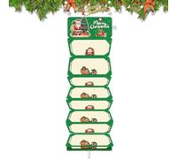 usefulbeauty Porte-Argent de Noël | Faveurs De Fête De Vacances À 10 Fentes,Carnet d'argent Pliant de Noël,pour Filles Femmes Hommes Parents Amis Famille Anniversaire Et Réunions