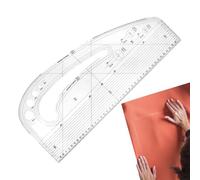 usefulbeauty Règle de modèle de main, règle de modèle de | Créateur de modèles de mesure de vêtements avec courbe virgule - Créateur de modèles de métriques pour étudiants en art, modélistes,
