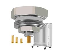 usefulbeauty Vanne de Purge d'Air pour Radiateur,Adaptateur Thermostatique à Filetage | Robinets Radiateur Régulation Température - pour Maison Villa Bureau Appartement Chambre Salon Dortoir d'École