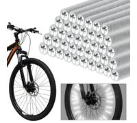USENG 72 Pièces Réflecteurs de Rayons 360° Visibilité Réflecteur de Rayon de Vélo,Réflecteurs de vélo Réfléchissants de Bicyclette,Réflecteur de Roue de Bicyclette Rayons Tubes Réflecteurs pour Rayons