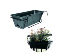User Inière Pour Balcon, Garde-Corps, Panier De Plantes, Jardinière De Clôture, Décoration D'Intérieur, Boîte À Fenêtre, Pot De Fleurs Pour Jardin, Terrasse, Cour.Dark Green