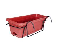 User Inière Pour Balcon, Garde-Corps, Panier De Plantes, Jardinière De Clôture, Décoration D'Intérieur, Boîte À Fenêtre, Pot De Fleurs Pour Jardin, Terrasse, Cour.Red