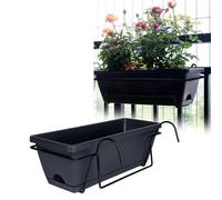 User Inière Pour Balcon, Garde-Corps, Panier De Plantes, Jardinière De Clôture, Décoration D'Intérieur, Boîte À Fenêtre, Pot De Fleurs Pour Jardin, Terrasse, Cour.Dark Gray