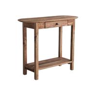 USFJATI Table Console Style Ferme avec Tiroir,Meuble D’Entrée en Bois avec Étagères De Rangement,Gain De Place,Idéale pour Couloir,Salon,Cuisine,Vestibule,Montage Facile