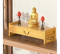 USFJATI Table D'autel Bouddhiste,Autel Bouddhiste,Petite Tables D'Autel Bouddhiste De MéDitation,Vitrine De Statue Fengshui pour Prières Et Divination,pour Salon,Bureau,Chambre