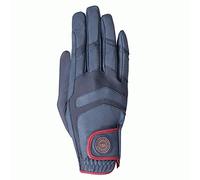 USG 11310032-603-301 Palma Gants d'équitation en albarin/nylon Bleu marine/bordeaux Taille XXS