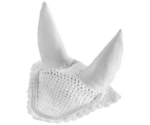 USG - Masque anti-mouches - Coton - Protection d'oreilles élastique - Double corde - Blanc - Taille standard