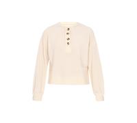 usha BLUE LABEL Sweat-shirt 'Fashion Look' beige / blanc, Taille XL