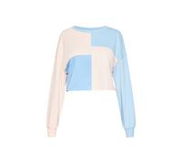 usha BLUE LABEL Sweat-shirt 'Young Fashion' bleu clair / rose pastel, Taille M
