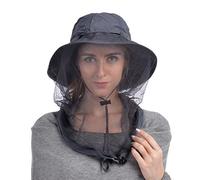 USHAKE Head Net Hat with Hidden Mesh Chapeau de Soleil, Gris foncé, 7375 Mixte