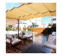 UShape Voile d'ombrage rétractable de qualité supérieure pour terrasse, arrière-cour et pergola - Grand auvent de 1,5 x 12 m pour un confort extérieur