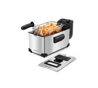 Aigostar Ushas 30HEZ - Friteuse 0% BPA avec fenêtre de vue. 3L. Cuve amovible, acier inoxydable. Design exclusif.