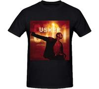 Usher 8701 Tall Tee T-Shirts à Manches courtess for Men Black(Medium)