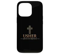 Usher Uniforme Chemise pour chrétiens Cadeau d'église Homme et Femme Coque pour iPhone 13 Pro