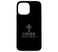Usher Uniforme Chemise pour chrétiens Cadeau d'église Homme et Femme Coque pour iPhone 13 Pro Max