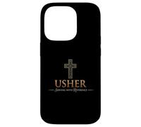 Usher Uniforme Chemise pour chrétiens Cadeau d'église Homme et Femme Coque pour iPhone 14 Pro