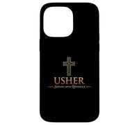 Usher Uniforme Chemise pour chrétiens Cadeau d'église Homme et Femme Coque pour iPhone 14 Pro Max