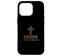 Usher Uniforme Chemise pour chrétiens Cadeau d'église Homme et Femme Coque pour iPhone 16 Pro
