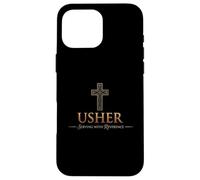 Usher Uniforme Chemise pour chrétiens Cadeau d'église Homme et Femme Coque pour iPhone 16 Pro Max