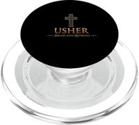 Usher Uniforme Chemise pour chrétiens Cadeau d'église Homme et Femme PopSockets PopGrip pour MagSafe