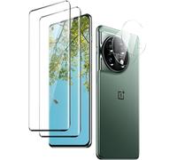 uShield Verre Trempé pour OnePlus 11 2+2 Pièces Plein écran Film Protection écran [Sensible au Toucher][Bord à Bord][Affaire Classée][sans Bulle][Anti-Scratch][Ultra HD]