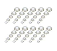 USHOBE 1000 Pièces Accessoires de Demi-perles Nacrées Blanches