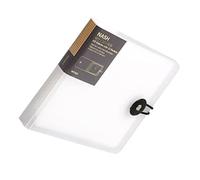 USHOBE 12 Sac De CD Sac De Rangement Étui De Rangement Transparent Classeur De Feuilles Mobiles Classeur De Poche Cas Boitier CD DVD Transparent Tissu Non Tissé Récipient Blanche Stockage