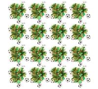 USHOBE 16 Pièces Bracelet Thème Football Vert, Accessoire à Porter | Facile à Enfiler Retirer, Effet Visuel Fort, pour Fans et Joueurs Lors de Banquets
