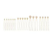 USHOBE 18 Pcs Épingle à Cheveux en Alliage Or Perles pour Mariage, Accessoire Délicat pour Femmes, pour Anniversaires et Danses