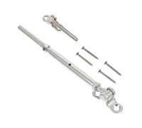 USHOBE 1ensemble Kit Accessoires Acier Inoxydable pour Câble de Garde-corps Tendeur à Bascule Robuste Installation Simple pour Rambarde Extérieure Fil Métallique