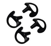USHOBE 2 Paires Insert D’Oreille en Silicone Noir pour Tube à Bobine | Confort Souple, Ne Bloque Pas le Conduit Auditif, Audio Clair, pour Kit Casque et Exercice Intense