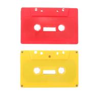 USHOBE 2 Pièces Cassette Audio Vide Colorée en Plastique Rétro pour Loisirs Créatifs Identification Facile et Réécriture Simple, pour Projets Créatifs et Souvenirs Vintage