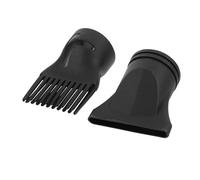 USHOBE 2 Pièces Embout de L'outil de Coiffage Lot 2, Buse Plastique Plat et Peigne, Compatible Sèche-cheveux Universels, Usage Coiffure Professionnelle, Séchage et Mise
