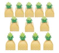 USHOBE 20 Pièces Boîte à Cotillons Motif Ananas en Papier Or, pour Décoration de Table Lors de Fêtes et Événements Quotidiens